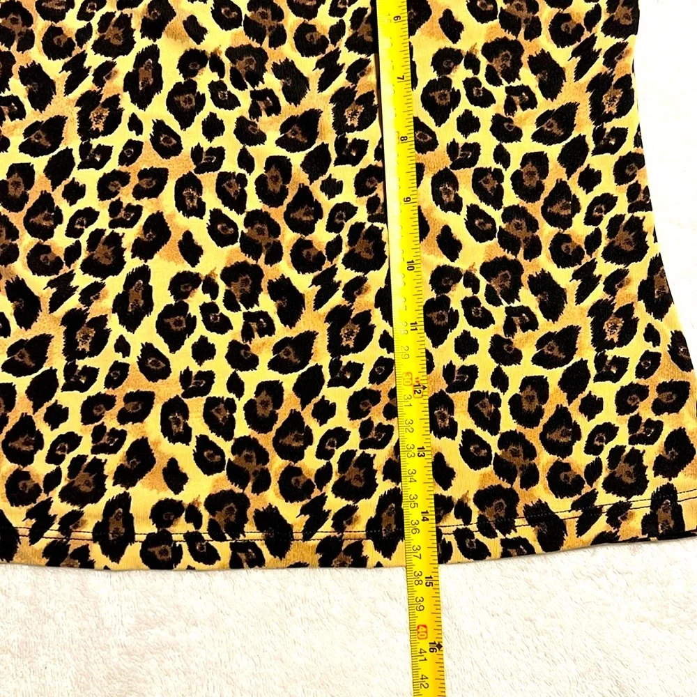 Leopard Cami. Size S. Very Stretchable. Goldish/Black
